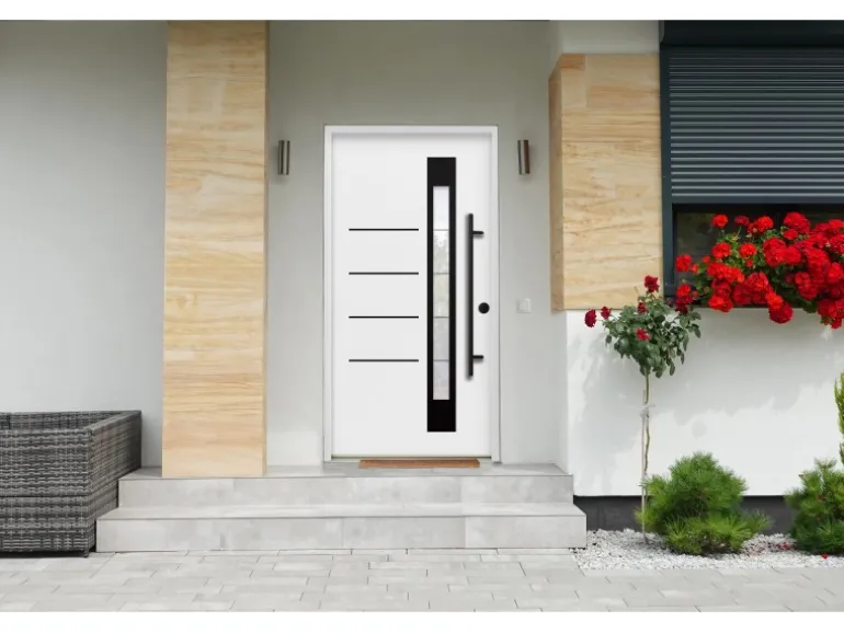 Splendoor Thermospace Sicherheits-Haustür Berlin Prime RC2K Weiß 110x210 cm R