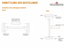 Splendoor Wohnungseingangstür BARI ACOUSTIC 44dB RC2 Rechts Nussbaum nach Maß