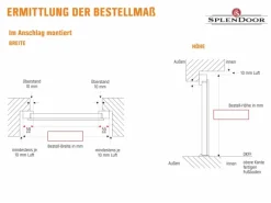 Splendoor Wohnungseingangstür BARI ACOUSTIC 44dB RC2 Rechts Eiche nach Maß