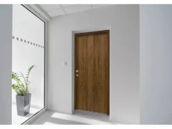 Splendoor Wohnungseingangstür BARI ACOUSTIC 44dB RC2 Links Nussbaum nach Maß