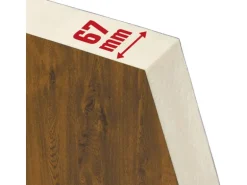 Splendoor Wohnungseingangstür BARI ACOUSTIC 44dB RC2 Links Nussbaum nach Maß