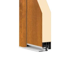 Splendoor Wohnungseingangstür BARI ACOUSTIC 44dB RC2 Rechts Golden Oak nach Maß