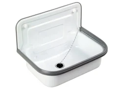 Stahl-Ausgussbecken Weiß