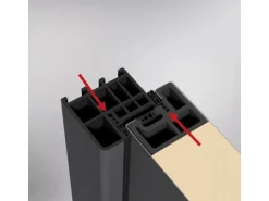 Stahl-Nebeneingangstür NS2 Anthrazit Nach Außen Öffnend 98 x 198 cm Anschlag L