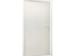 Stahl-Nebeneingangstür NS1 Weiß Nach Innen Öffnend 88 x 198 cm Anschlag R