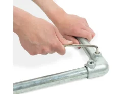 Stahlrohr 200 cm Ø 2,7 cm Schwarz matt zum Möbelbau