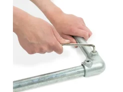 Stahlrohr 30 cm Ø 2,7 cm Silber verzinkt zum Möbelbau