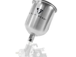 Stahlwerk Alu Lackierbecher Set / Fließbecher 125 ml und 600 ml Farbbecher