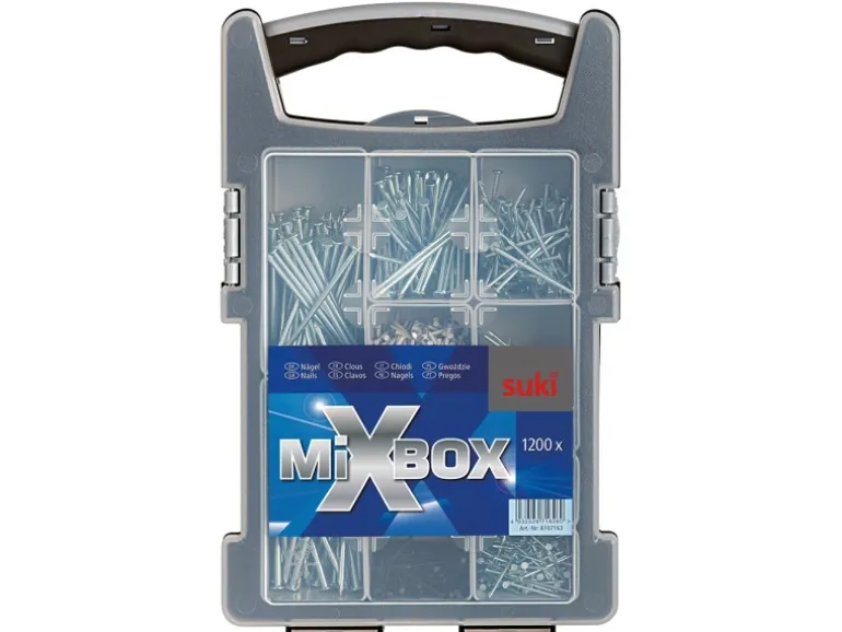 Suki Mixbox Maxi Nägel Diverse Größen Silber