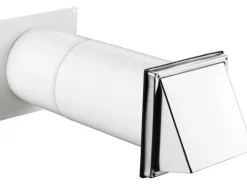 Teleskop-Mauerkasten System Ø 150 mm mit Edelstahl-Ablufthaube