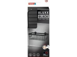 Tesa Aluxx Duschkorb Schwarz Matt inkl. Klebelösung