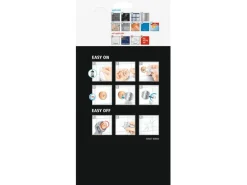 Tesa Aluxx Eckduschkorb zweistöckig Schwarz Matt inkl. Klebelösung