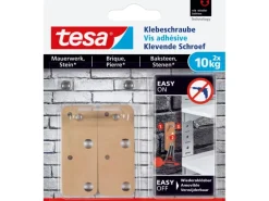 Tesa Klebeschraube für Mauerwerk und Stein rechteckig (max. 10 kg)