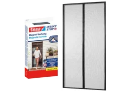 Tesa Magnetvorhang Selbstschließender 1,20 m x 2,40 m Anthrazit