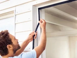 Tesa Magnetvorhang Selbstschließender 1,20 m x 2,40 m Anthrazit