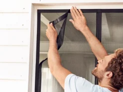 Tesa Magnetvorhang Selbstschließender 1,20 m x 2,40 m Anthrazit