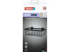 Tesa Moon Black Duschkorb Schwarz Matt inkl. Klebelösung