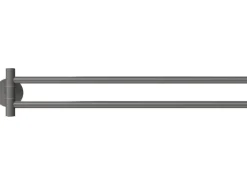 Tesa Moon Grey Handtuchhalter 2-Armig Grau Matt inkl. Klebelösung