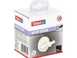 Tesa Moon White Bademantelhaken Weiß Matt inkl. Klebelösung