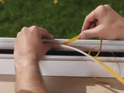 Tesamoll Fensterdichtung / Türdichtung I-Profil Schaumstoffdichtung Braun