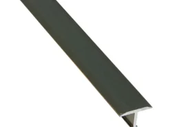 T-Fugenprofil Alu eloxiert Titanfarben gebürstet 9 mm x 0,9 m
