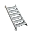 Treba Außentreppe Alaska 3 mit 6 Profilstufen 80 cm x 28 cm Aluminium