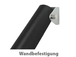 Treba Eingangsgeländer GA6 Bodenmontage 1.150 mm Aluminium-Schwarz