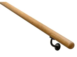 Treba Handlauf-Set H28 Ø 4,2 cm x 150 cm Eiche Lackiert