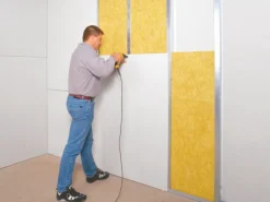 Trennwand-Komplettpaket mit Gipsfaserplatten 12,5 mm