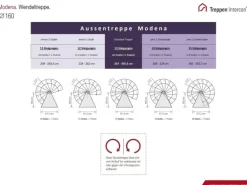 Treppen Intercon Außentreppe Modena Wendeltreppe Zink Stahltreppe Mit 12 Stufen + Podest Durchmesser 160 cm