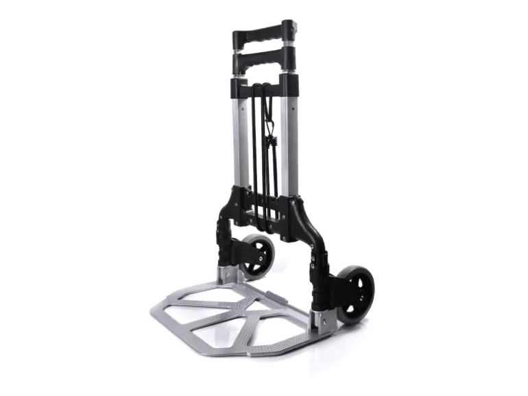 Tronitechnik Sackkarre Handkarre Klappbar Transportkarre Bis 80Kg Klappwagen - Vollgummireifen Hoehenverstellbar