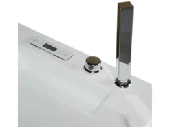 Tronitechnik Whirlpool Badewanne Mykonos 180Cm X 88Cm Heizung Wasserfall Hydromassage Farblichtherapiesanitaeracryl