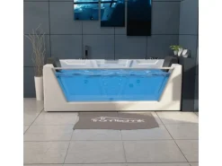 Tronitechnik Whirlpool Badewanne Mykonos 180Cm X 88Cm Heizung Wasserfall Hydromassage Farblichtherapiesanitaeracryl