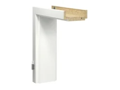 Türzarge GL22R CPL Esche Pore Weiß 86 cm x 198,5 cm x 27 cm Anschlag R