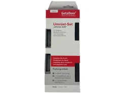 Türzubehör Umrüstset für Zimmertüren und Türzargen Bänder Farbe Schwarz-Matt