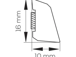 Universalleiste selbstklebend 10 x 16 mm Länge 2,5 m Weiß