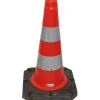 UvV Bigfoot Leitkegel 50cm 2,5 kg Teilreflektierende Verkehrskegel Pylonen mit 2 Folienstreifen RA2/B