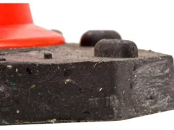 UvV Bigfoot Leitkegel 50cm 2,5 kg Teilreflektierende Verkehrskegel Pylonen mit 2 Folienstreifen RA2/B