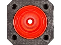 UvV Bigfoot Leitkegel 50cm 2,5 kg Teilreflektierende Verkehrskegel Pylonen mit 2 Folienstreifen RA2/B