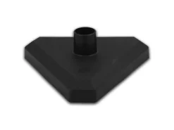 UvV Kettenpfosten Lugano 90cm Beton Fuß & Kette Rot Weiß 6mm x 5 m 2 Stück