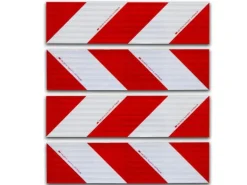 UvV Kfz-Warnmarkierung Set Magnetisch 3410 Set 4 x 141x564 DIN 30710 Folie von 3M