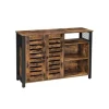 Vasagle Aufbewahrungsschrank 110 cm x 33 cm x 75 cm Braun-Schwarz