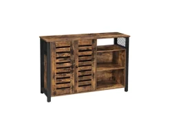 Vasagle Aufbewahrungsschrank 110 cm x 33 cm x 75 cm Braun-Schwarz