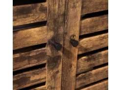 Vasagle Aufbewahrungsschrank 110 cm x 33 cm x 75 cm Braun-Schwarz