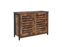 Vasagle Küchenschrank 100 cm x 35 cm x 70 cm Braun-Schwarz