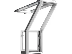 Velux Dachbalkon-Türelement DIN Links VEA M35 2065 Weiß Lackiert 78 x 109