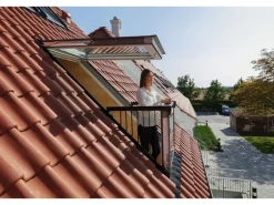 Velux Dachfenster GDL Cabrio Klar Lackiert Alu 252 cm x 114 cm