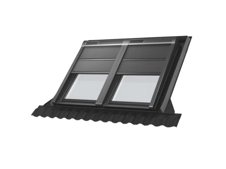 Velux Hitzeschutz-Markise Elektrisch Solar & Verdunkelung SSS YK97 0000S Schwarz