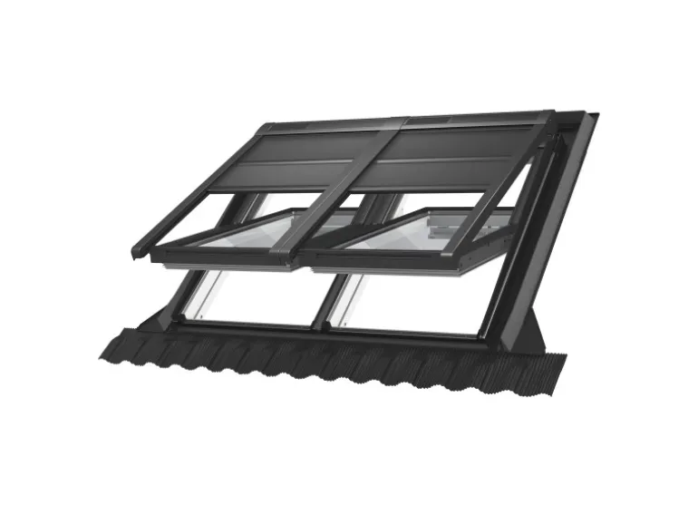 Velux Hitzeschutz-Markise Elektrisch Solar & Verdunkelung SSS YK97 0000S Schwarz