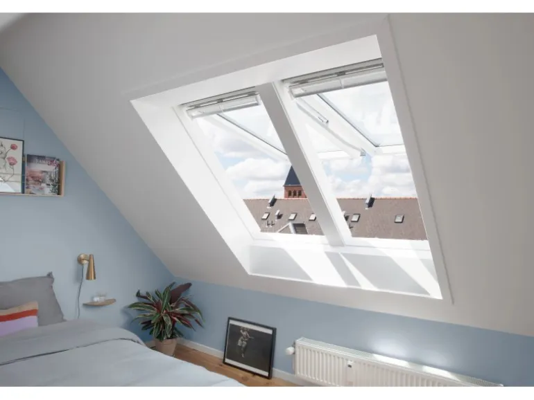 Velux Klapp-Schwing Fenster GPL SK10 2066 Weiß Lackiert 114 x 160 cm